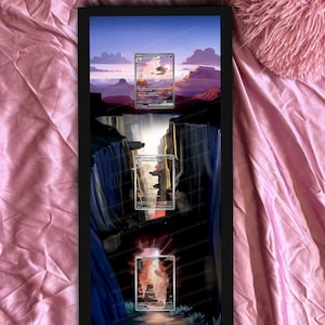 Charmander, Charmeleon y Charizard de 151 Pokémon Extended Frame para CARTAS CRUDAS o CALIFICADAS