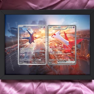 Latias und Latios aus Surging Sparks Extended Pokémon Frame
