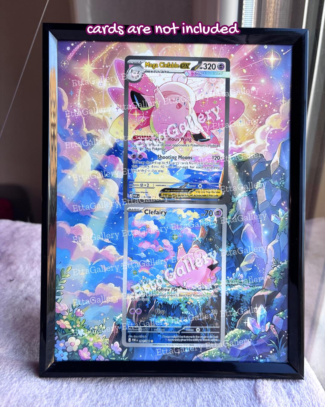 Clefairy and Mega Clefable Ex From Perfect Order Extended Pokémon Frame ...