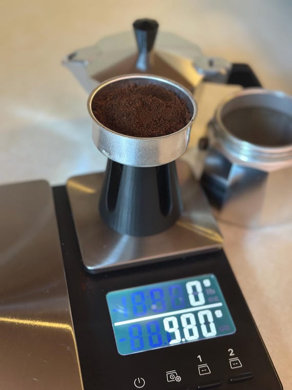 Moka Pot Funnel Holder, Stovetop Espresso Dosing Stand, Coffee Lover Gift
