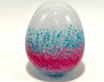 Glass Easter egg, Spring decor