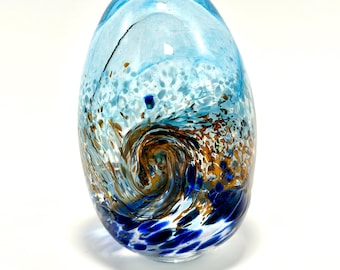 Easter egg, Spring deco, Impressionist oceanic inspired, Ostera egg, rebirth egg