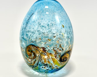Easter egg, Spring deco, Impressionist Spring inspired, rebirth egg, Ostera