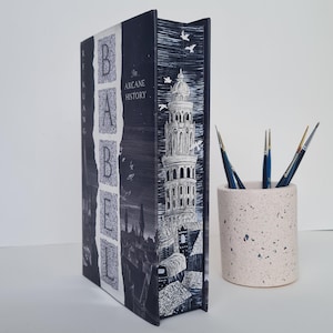 Babel Hand Painted Book Edges |  RF Kuang | Fore Edge Painting | Sprayed Edges | Book Lover