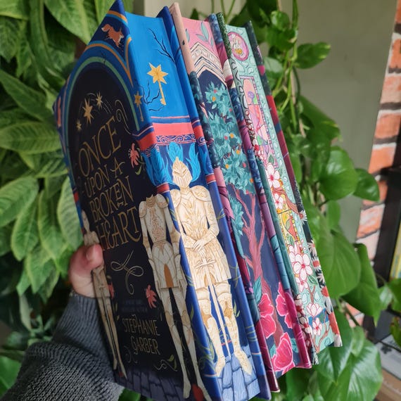 Once Upon a Broken Heart Set Hand Painted Book Edges | Stephanie