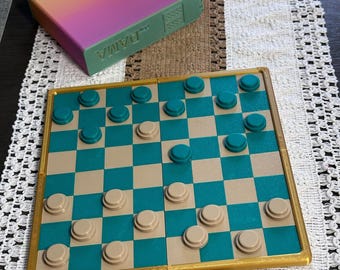 Mini Travel Checkers Game: 3D Printed Portable Board Game
