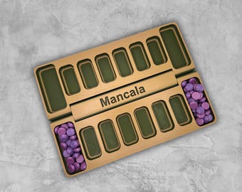 Folding Mancala Board Game – 3D Printed Travel Set