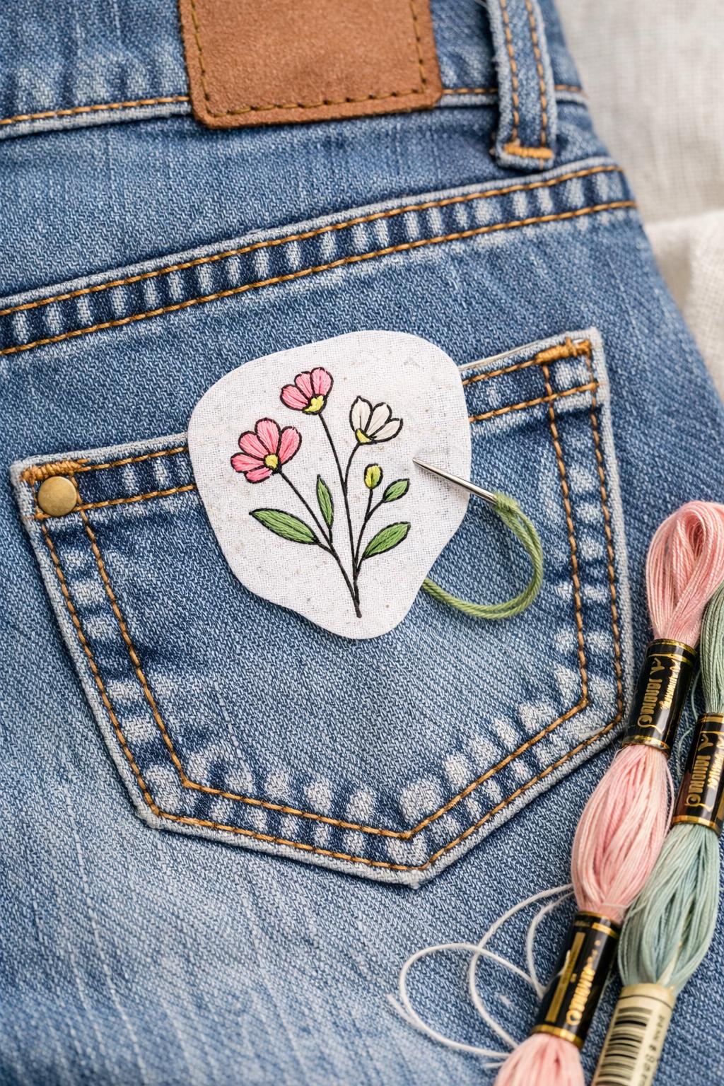 Wildflower Embroidery Pattern PDF Bundle, Printable Stick and Stitch ...
