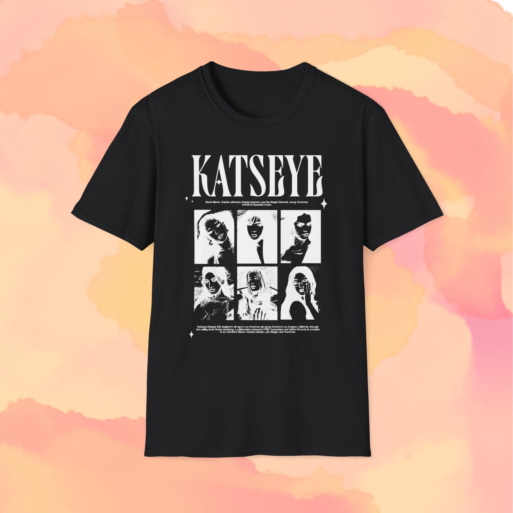 T-shirt K-Katseye Soft Est Fort - Coton Confortable - Hommes Et Femmes - Tailles XXS à 4XL - Style Streetwear Décontracté - 9
