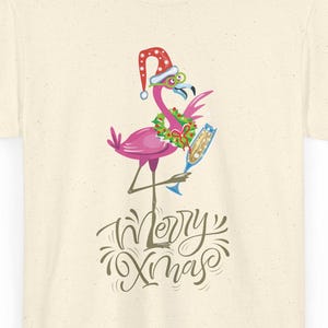 Funny Flamingo Christmas Tee: Unisex Holiday Party Shirt