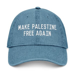 Embroidered Palestine Cap - Make Palestine Free Again, Free Palestine Hat, Gaza Ceasefire Cap, Human Rights Cap, Gaza Equality Cap