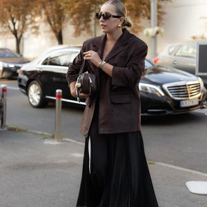 90s Brown Suede Blazer: Vintage Western Cowgirl Boxy Coat