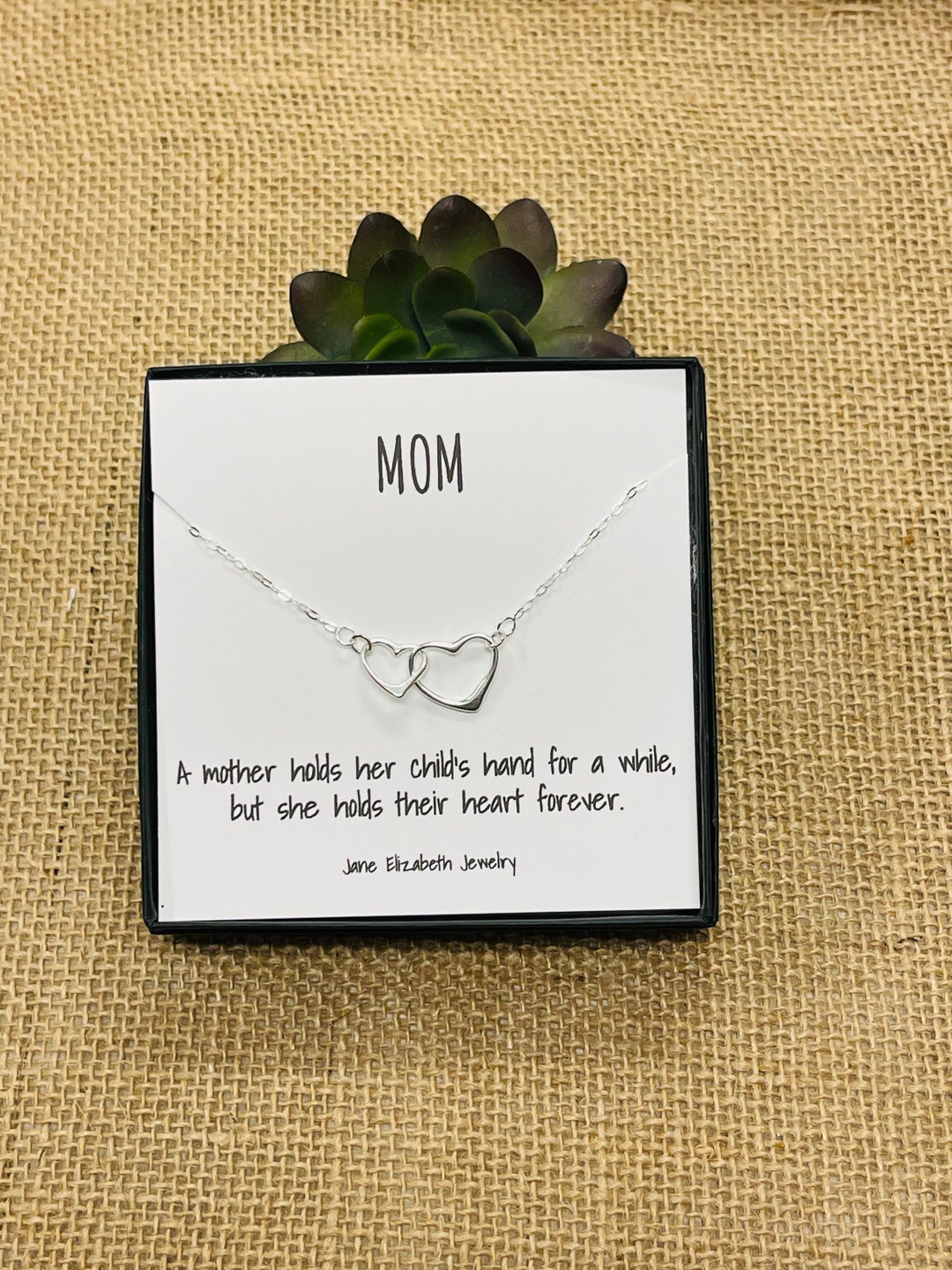 Mother Holds Heart Birthstone Necklace For Mom Necklace: A Mother