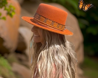 Felt hat bohemian hat western hat