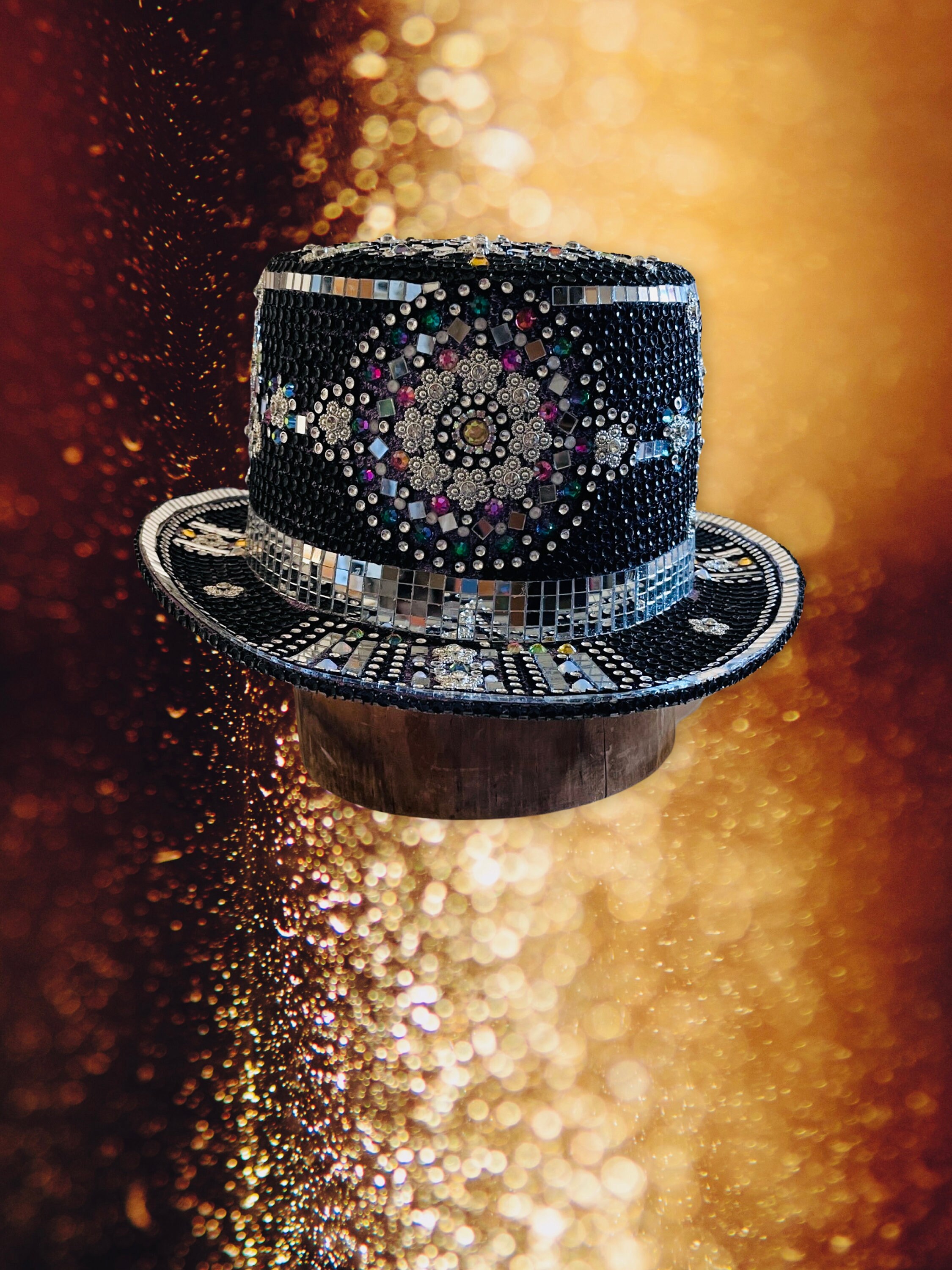 Rhinestone Festival Burning Man Hat - Etsy display picture 2