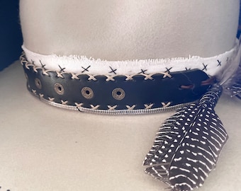 Western felt silver belly hat / festival hat