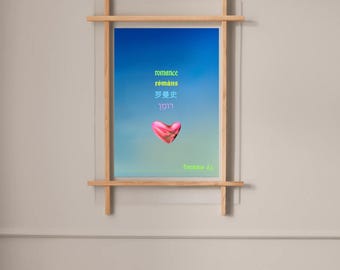 Cartel romántico de Fontaines DC / Impresión digital