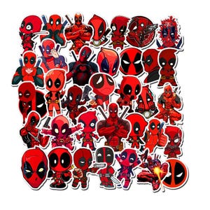 35PCS Disney Deadpool Stickers Cartoon Graffiti Sticker Pack