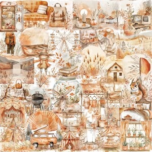 50PCS Aesthetic Waterproof Stickers – Cute Cartoon Vinyl Decals for Laptop, Phone, Water Bottle, Scrapbook, Car