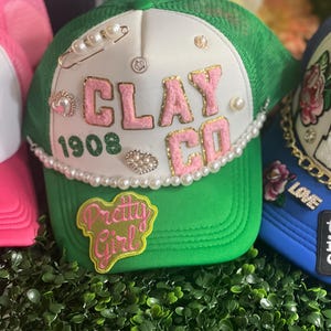 Alpha Kappa Alpha Trucker Hat: Embroidered AKA Sorority Pride