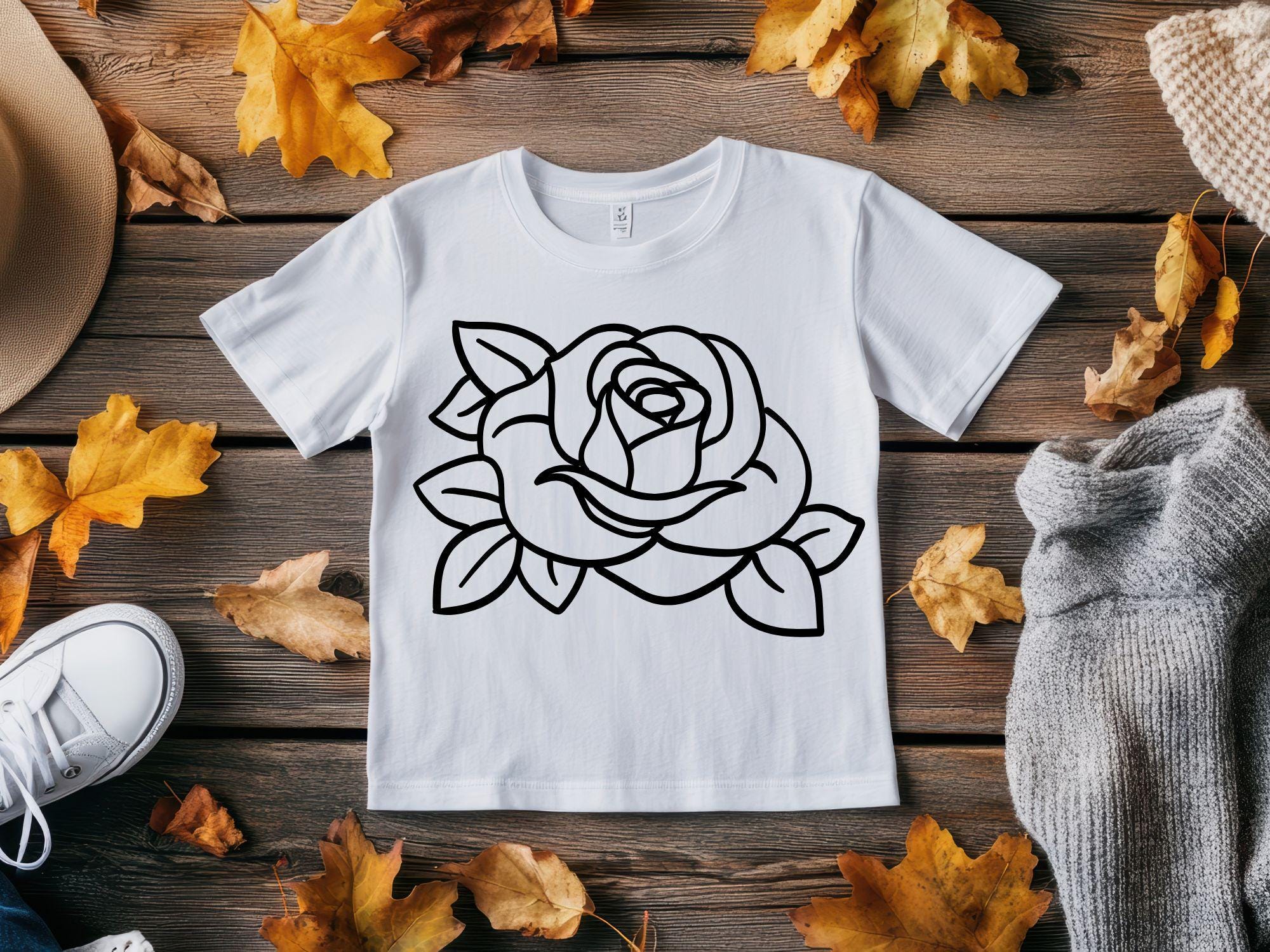 Rose SVG Clipart Bundle: Flowers Cut Files for Cricut (digital Download ...