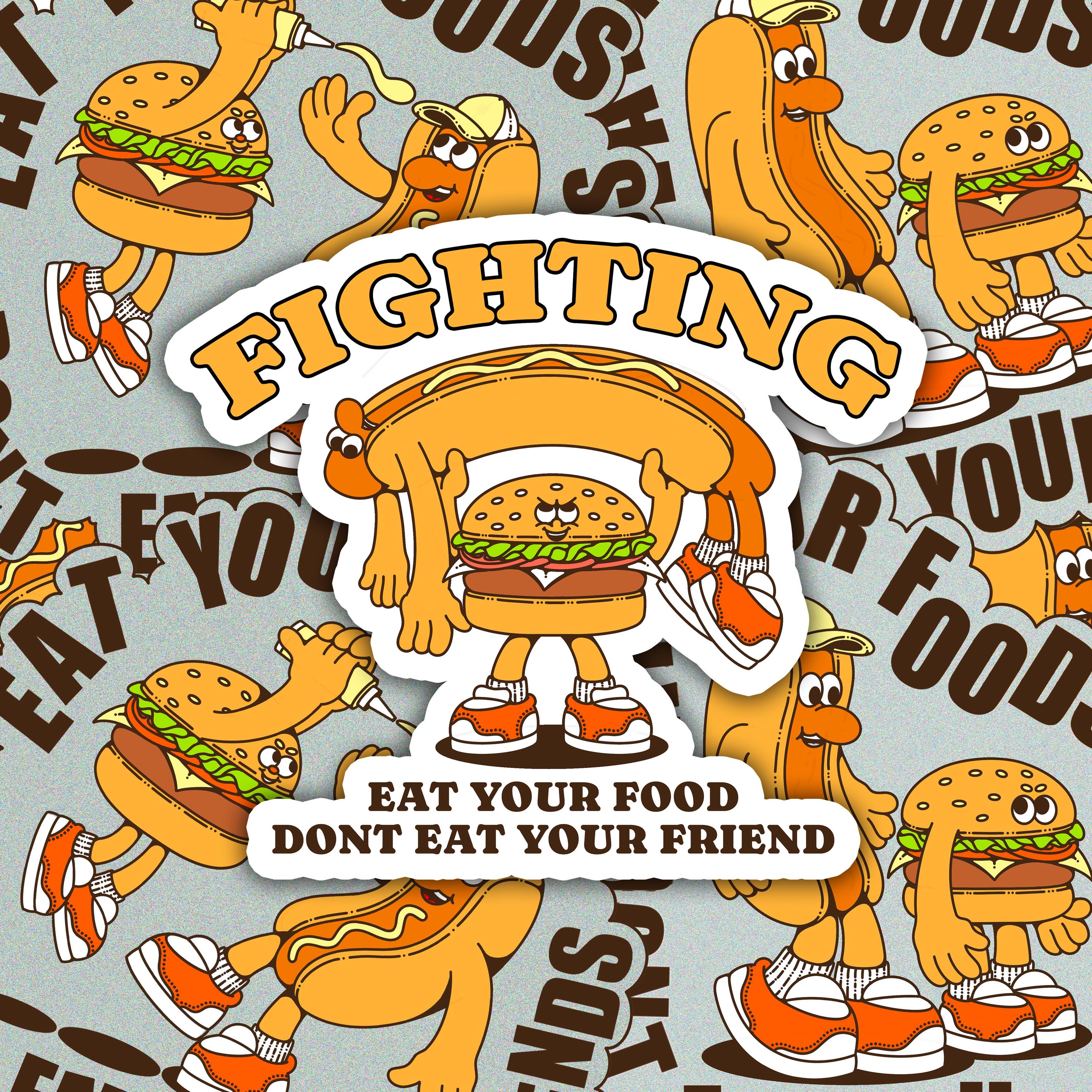 Design Package With a Burger and Hotdog Theme - Etsy