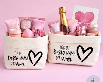 Muttertagsgeschenk "Für die beste Mama der Welt" | Geschenk zum Muttertag | Geschenk Mama | Geschenkkorb
