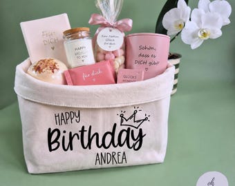 Geschenkkorb "Happy Birthday" personalisiert | Geschenk zum Geburtstag | Geschenk Freundin | Geschenk Kollegin