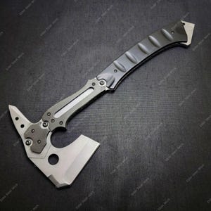 Leon Kennedy-inspirerad yxa-replika | Resident Evil Requiem Axe Full Tang Gaming Axe samlarobjekt bild 9