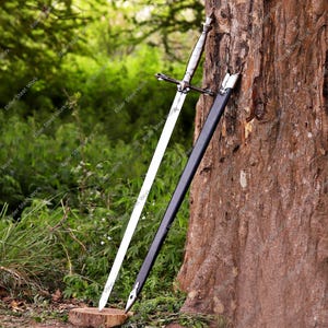 Réplica de la espada de Alucard – Accesorio de cosplay de la espada larga gótica de Castlevania, ideal para exhibir en Vampire Hunter.