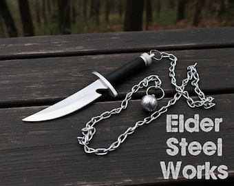 Handmade D2 Steel Ninja Assassin Knife | Collectible Fantasy Blade | Movie Replica Knife with Sheath