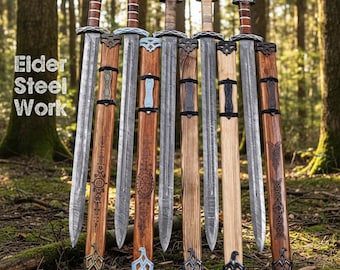 Handgemaakt damaststaal Noors zwaard | Vikingreplica