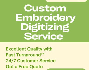 Custom Embroidery Digitizing Service, Logo Digitizing Service, Embroidery Digitizing Service, Image Digitizing Embroidery