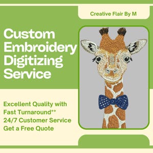 Custom Embroidery Digitizing, Logo Digitizing, Embroidery Digitizing Service, Image Digitizing Embroidery, Custom Digitize, Best Digitizing