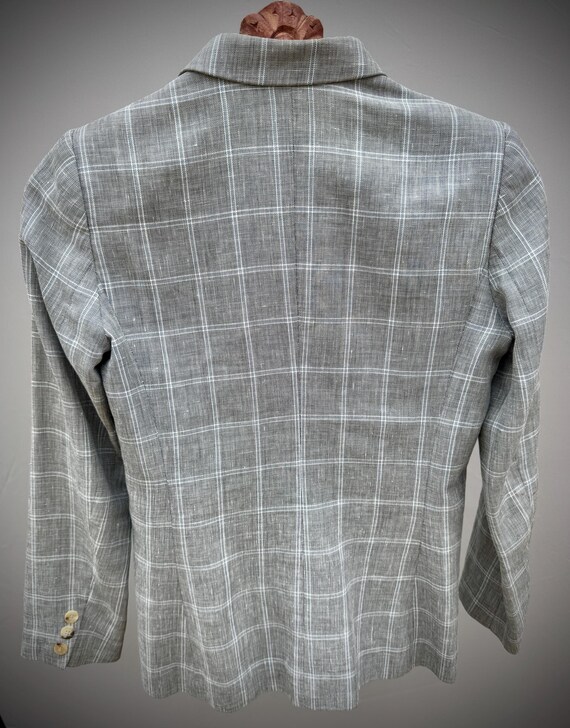 Double-Breasted Checked Blazer - image 2