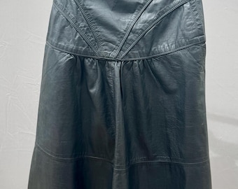 Jupe prairie en cuir