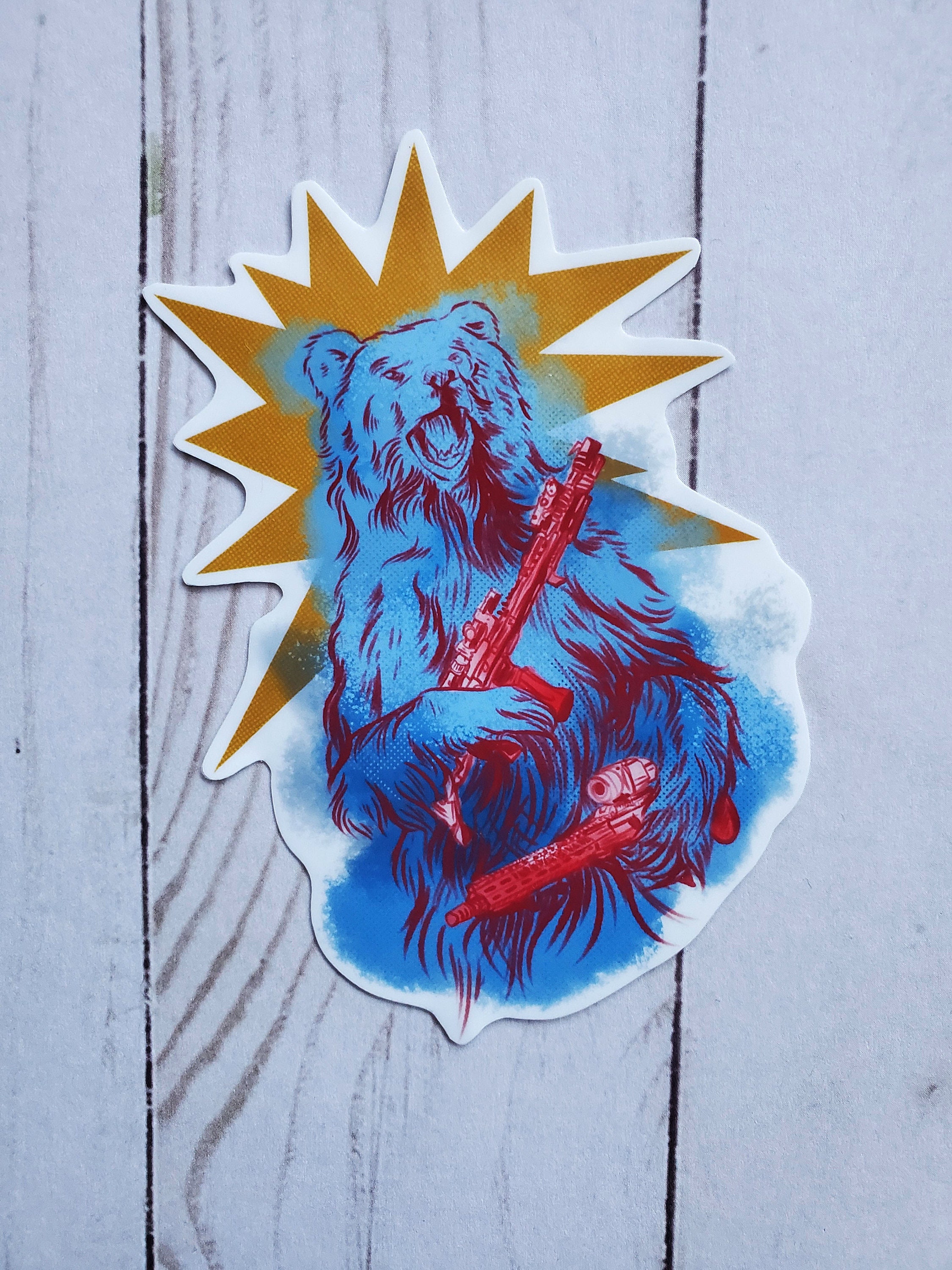Right to Arm Bears Waterproof Vinyl Sticker Satire 2nd - Etsy Right to Arm Bears Waterproof Vinyl Sticker Satire 2nd - Etsy