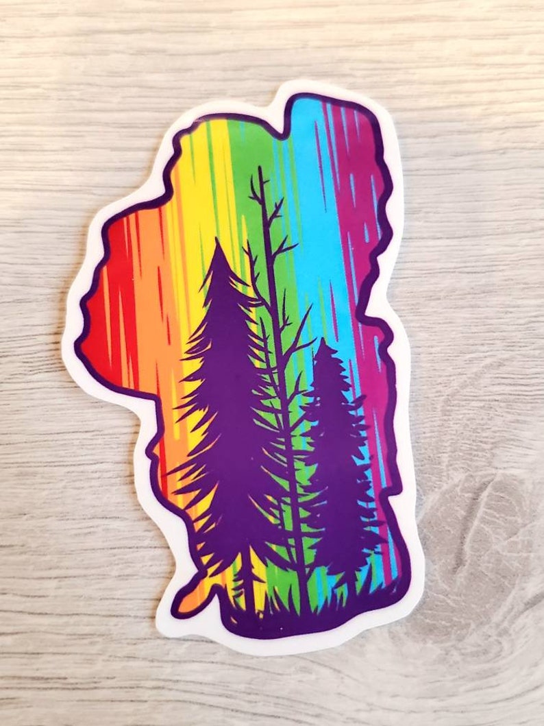 Lake Tahoe Pride Vinyl Sticker Free Shipping Nature LGBTQ LGBT Etsy
