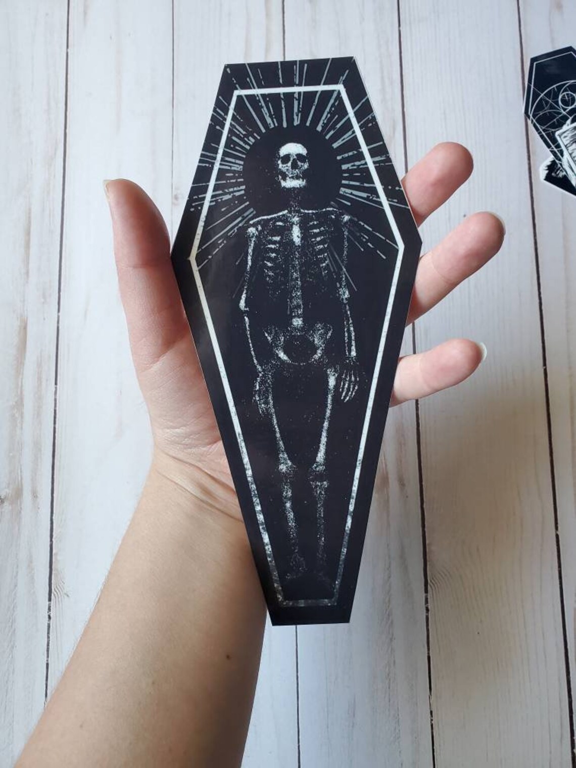 YNNALE Sewing Supply Oganize Bag, Gothic Skull Skeleton