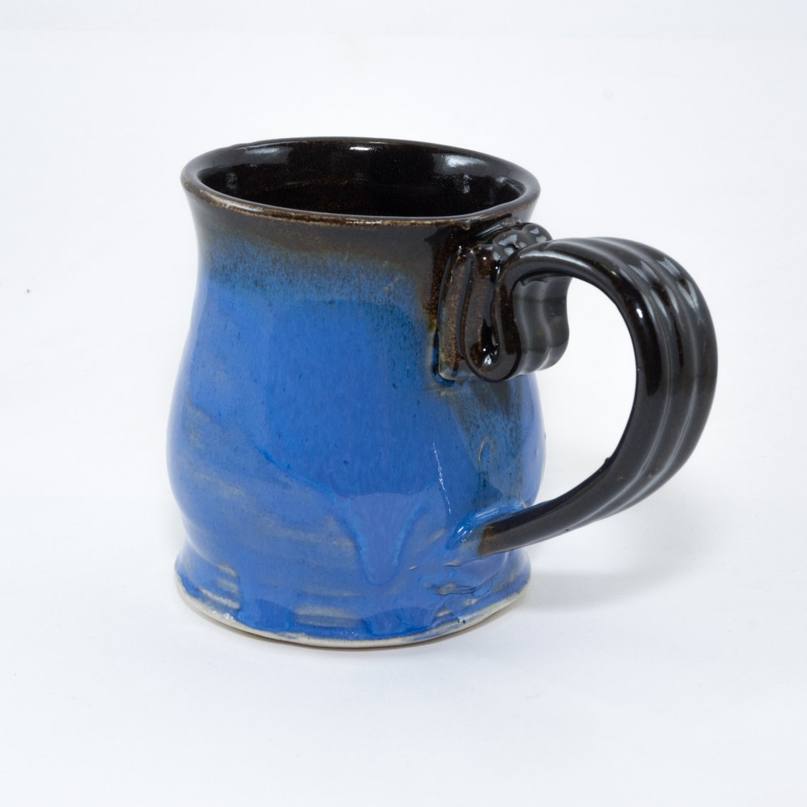 NEW Blue Glazed Ceramic Mug for Cold or Hot Drinks Etsy