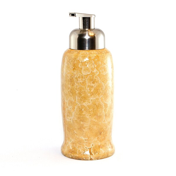 Crystalline Glaze:  "Light Honey Butter"  Foaming Soap dispenser