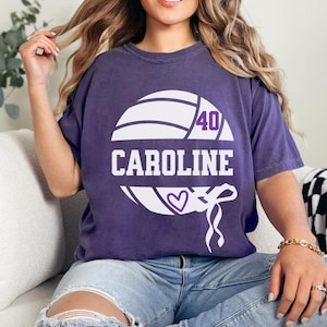Custom Volleyball Mom T-Shirt, Volleyball Season Parent Shirt, Senior Night Tee, Gift for Volleyball Moms, Dads, Volleyball Game Day