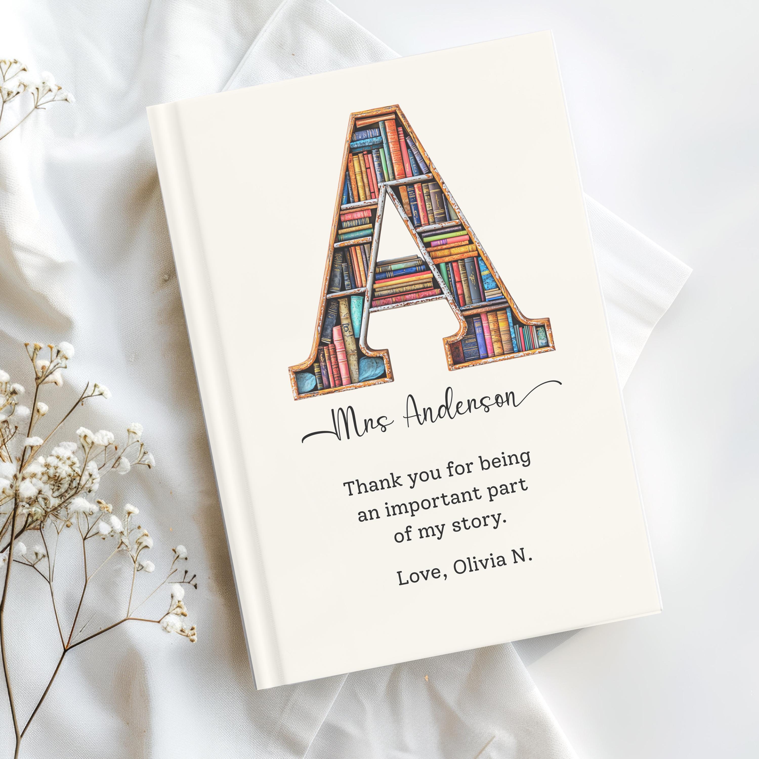 Custom Teacher Appreciation Gift, Personalized End of Year Gift for ...