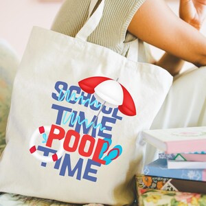 Schule Pool Tote, Kinder Pool Tote, Mama Pool Tasche, Lehrer Pool Tote, Sommerferien Reisen, Lehrer Leben, Ende des Jahres Wertschätzung Geschenk