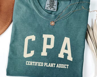 Plant Lover Shirt, Comfort Colors Gardening Shirt