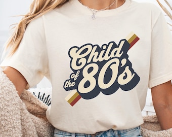Retro "Child of the 80s" Tee: Vintage Style Birthday Shirt