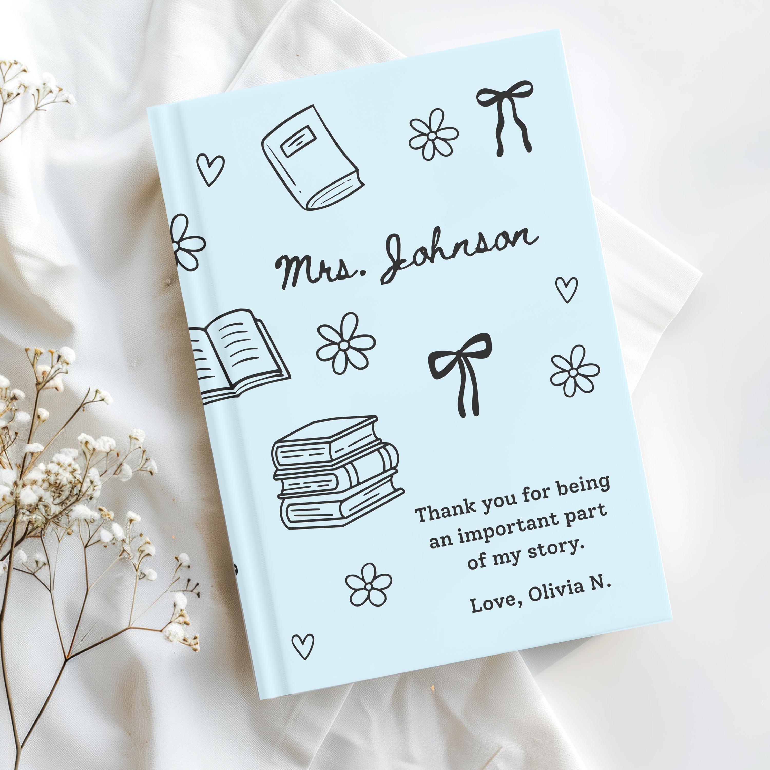 Custom Teacher Appreciation Gift, Personalized End of Year Gift for ...