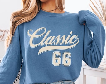 Camiseta de aniversário de 60 anos, camiseta Comfort Colors de aniversário de 1966