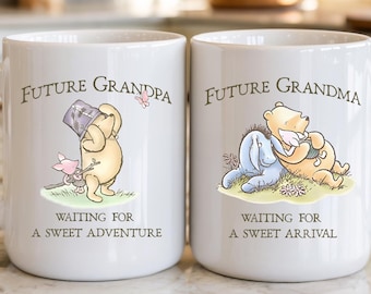 Future Grandma / Grandpa Mug, Pregnancy Announcement Cup, First Time Grandmother / Grandfather Gift