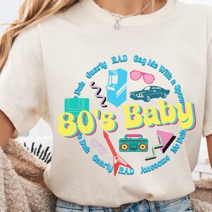 Retro 80s Birthday Tee, Vintage Style 40th Birthday Shirt, 1980s Tshirt, 40th Birthday Party, 80s Shirt, Turning 40 Gift, 80s Baby Tee Gift